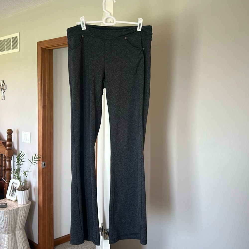 Athleta Charcoal Flare Pants